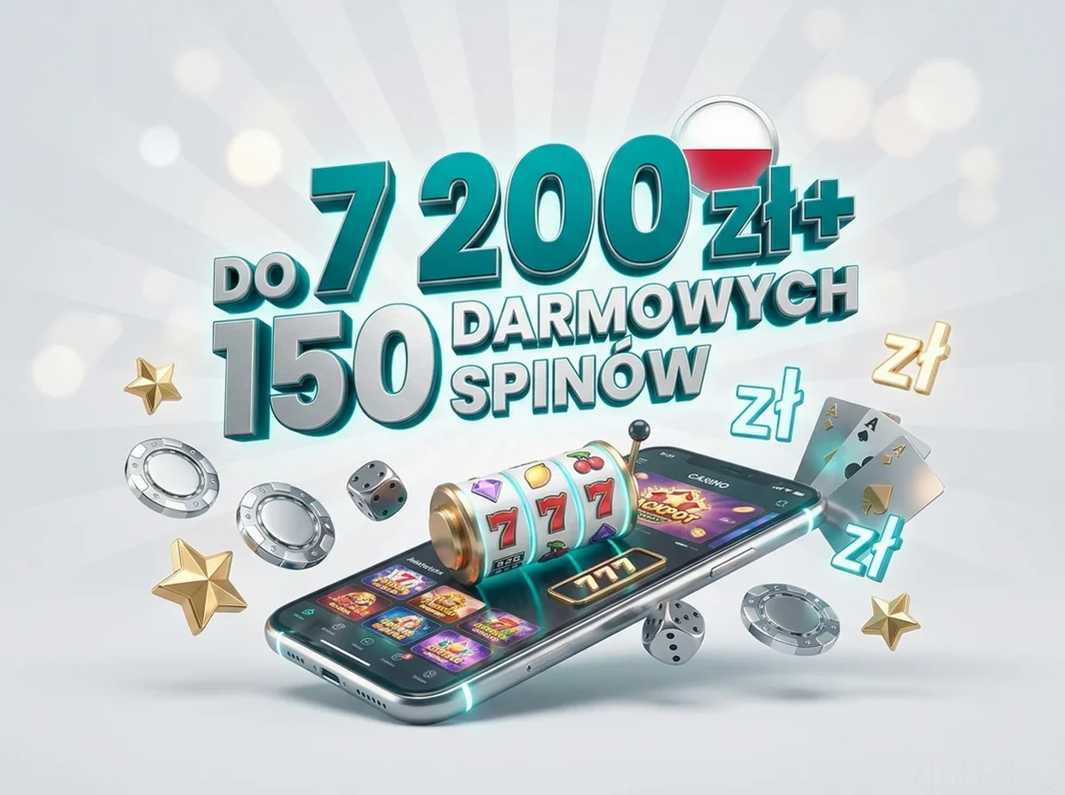 DO 7 200 zł+ 150 DARMOWYCH SPINÓW
